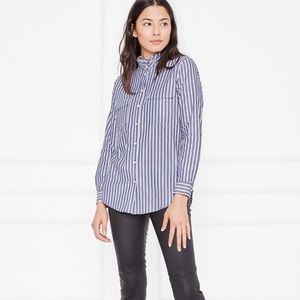 Anine bing Joplin cotton striped blouse